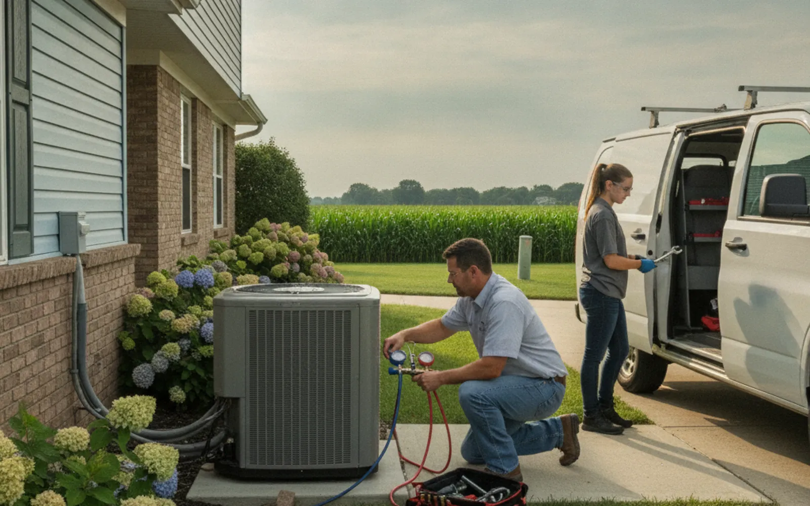 Fort Wayne HVAC Pros service crew